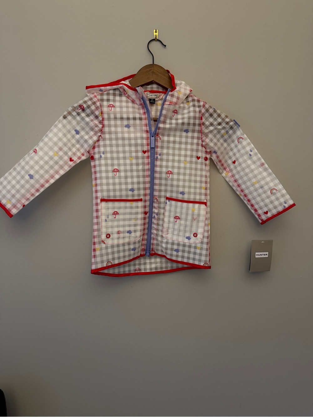HUNTER youth size 3 rain jacket.  NWT.  Size 3